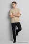 Men's Cotton Pack Beige Oversized T-Shirts - 4
