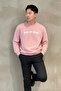 Live in Love Printed Cotton Men's Pink Sweatshirt - 4