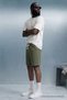 Men's Elastic Double Pocket Relax Khaki Shorts - 2