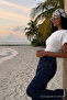 Women's Bat Sleeve Tight White Crop T-Shirt - 4