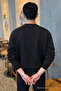 Live in Love Printed Cotton Men's Black Sweatshirt - 6