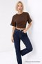 Women's Fashion Slim Fit Coffee Crop T-Shirt - 3