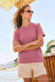 Women's Short Sleeve Cotton Powder T-Shirt - 2