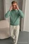 Men's Loose Textured Flare Sweatshirt - 5
