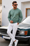 Çağla Straight Sleeve Regular Men's Sweatshirt - 4