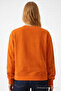 Women's Live in Love Print Orange Sweatshirt - 5