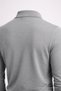 Men's Basic Loose Gray Polo Collar Sweater - 7
