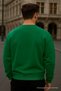 Men's Oversize Winter Green Long Sweater - 2