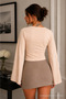 Women's Basic Wide Sleeve Crop Blouse 3-Piece - 3