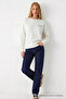 Women's Sorry Chest Printed Ecru Sweatshirt - 2