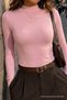 Women's Casual Medium Thickness Viscose Pink Blouse - 5