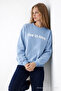 Women's Live İn Love Printed B.Mavi Sweatshirt - 4