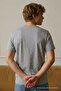 Men's Short Sleeve Comfortable Cotton M.Gray T-Shirt - 6
