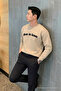 Live in Love Printed Cotton Men's Cream Sweatshirt - 4