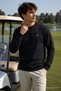 Black Embroidered Standard Men's Sweatshirt - 3