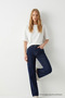 Women's Crew Neck Ecru Oversized T-Shirt - 3