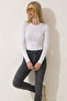 Women's Comfort Seasonal Ecru Slim Blouse - 5
