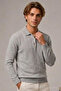 Men's Daily Comfort Acrylic Gray Sweater - 5