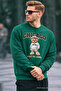 Chicago Bear Embroidered Retro City Men's Green Sweatshirt - 2