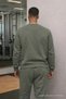 Men's Sporty Khaki Two-Piece Tracksuit Set - 6