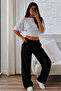 Women's Bodycon Wide Sleeve Polka Dot Blouse - 2