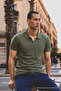Men's Polo Collar Short Sleeve Summer Khaki T-Shirt - 3