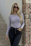 Women's Premium Casual Gray Slim Blouse - 3