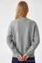 Women's Cmbn Teddy Bear Printed Gray Sweatshirt - 5