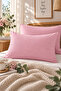 Solid Color 2-Piece Pillowcase - Pink