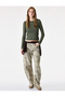 Slim Fit Crew Neck Layered Long Sleeve T-Shirt