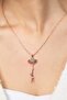 Women's Rose Coated Balloon Girl Model Necklace - 2