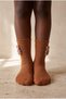 Girl's Teddy Accessory Elasticless Modal Socks Orange - 2
