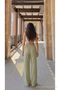 High Waist Loose Fit Linen Blend Pants - 7