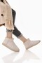 Ypr 7391 Beige Suede Water Repellent Women's Boots with Fur Inside - 4