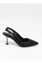 Özma 404 Black Stone Heeled Women's Stiletto - 5