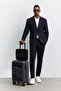 Men's Navy Blue Mono Collar Wrinkle-Free Technical Fabric Comfort Slim Fit Jacket A62Y4009 - 8