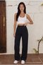 High Waist Wide Leg Loose Fit Comfortable Palazzo Trousers - 7