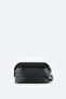 Men's Black Leather Detailed Compartmented Strap Hand Portfolio and Shaving Bag B009767 - 2