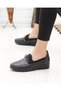 Olga-3 Black Genuine Leather Casual Women's Shoes - 4