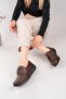 42640 Brown Genuine Leather Anatomical Women's Shoes - 3