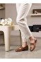 054 Walnut Genuine Soft Leather Anatomical Summer Women's Shoes - 4