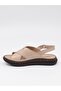 Mns 153 Beige Genuine Soft Leather Women's Sandals - 7