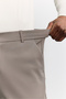 Men's Mink Side Elastic Anti-Wrinkle Quick-Drying Technical Fabric Slim Fit Trousers A62Y3077 - 3