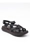 Mns 157 Black Genuine Soft Leather Women's Sandals - 6