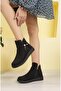 Dvm 1001 Black Suede Women's Zippered Winter Boots - 3