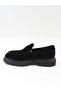 54082 Black Distressed Suede Loafer Casual Men's Shoes - 3