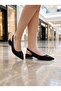 Ceylan 801 Black Satin Buckle Women's Sandals - 4