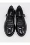 Süha 250 Black Patent Leather Buckle Ballerina Women's Ballet Shoes - 8