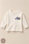 Men's Rhino Printed 100% Cotton Oversize Long Sleeve T-Shirt Baby-Child
