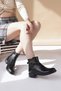 Fncy 5000 Black Zippered Women's Boots - 4